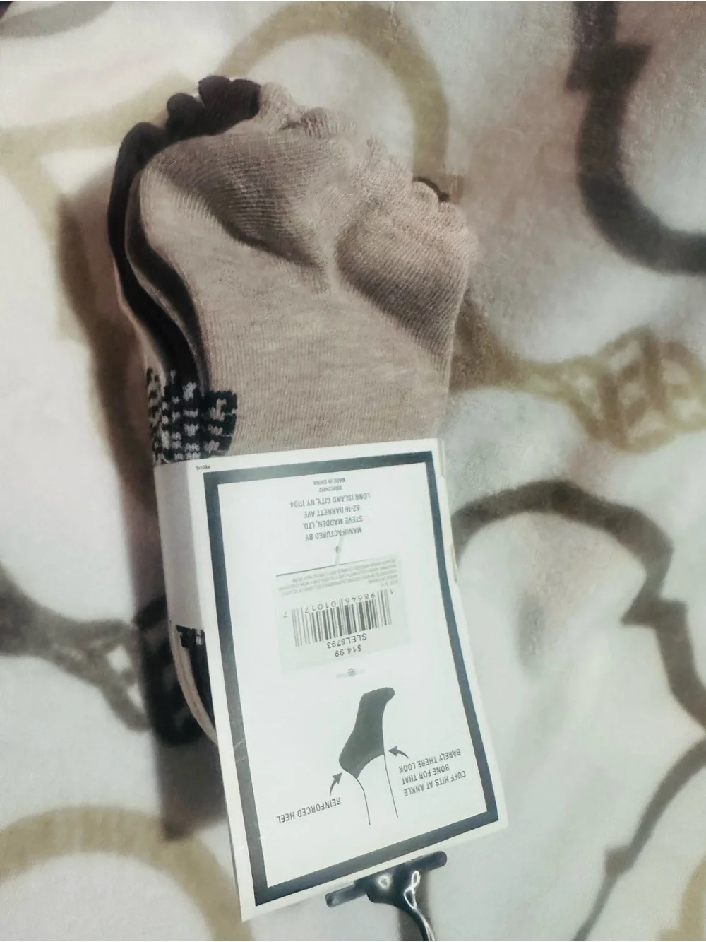 Steve Madden✨🤍🤎🖤White Low Cut Socks- 8 pairs